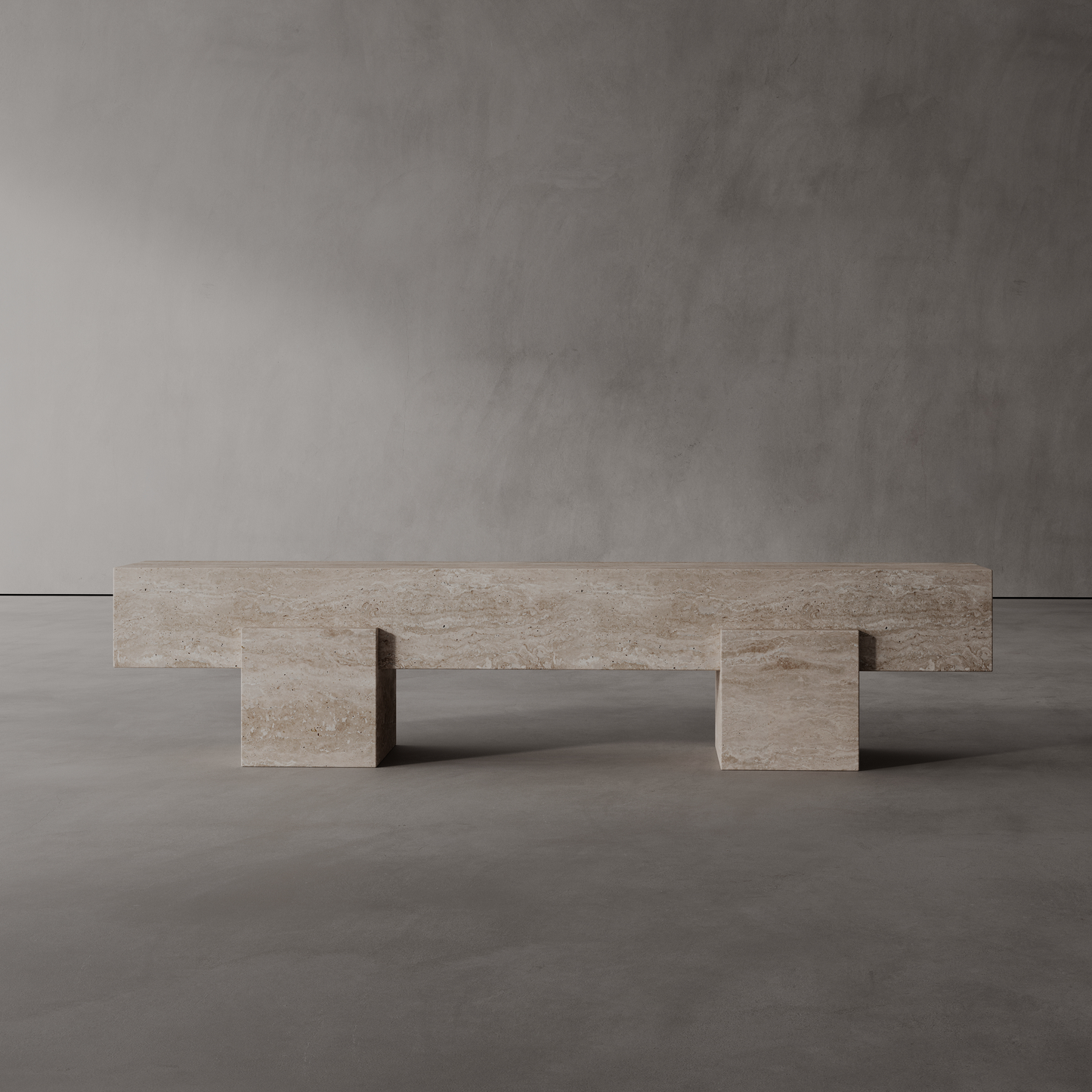 BEDROOM BENCH 01 | TRAVERTINE STONE