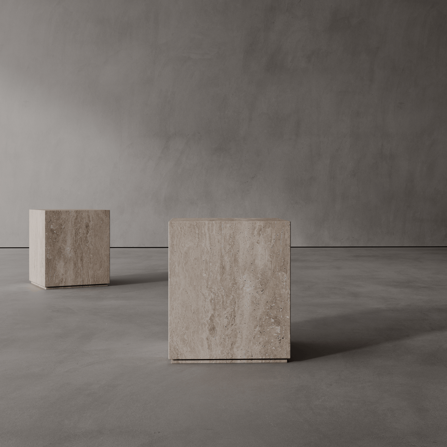 SIDE TABLE 01 | TRAVERTINE STONE