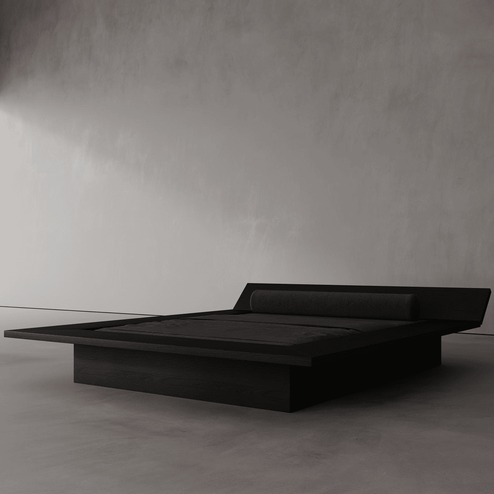 NOC BED 01 - EBONIZED OAK