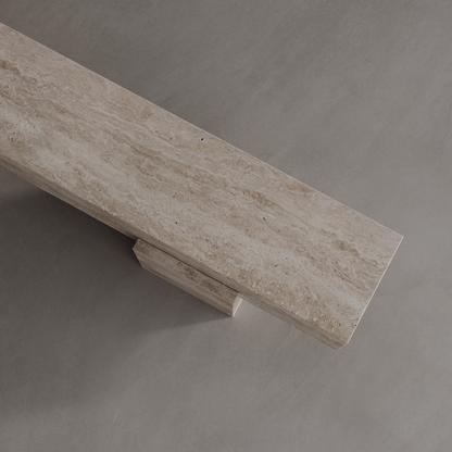 BEDROOM BENCH 01 - TRAVERTINE