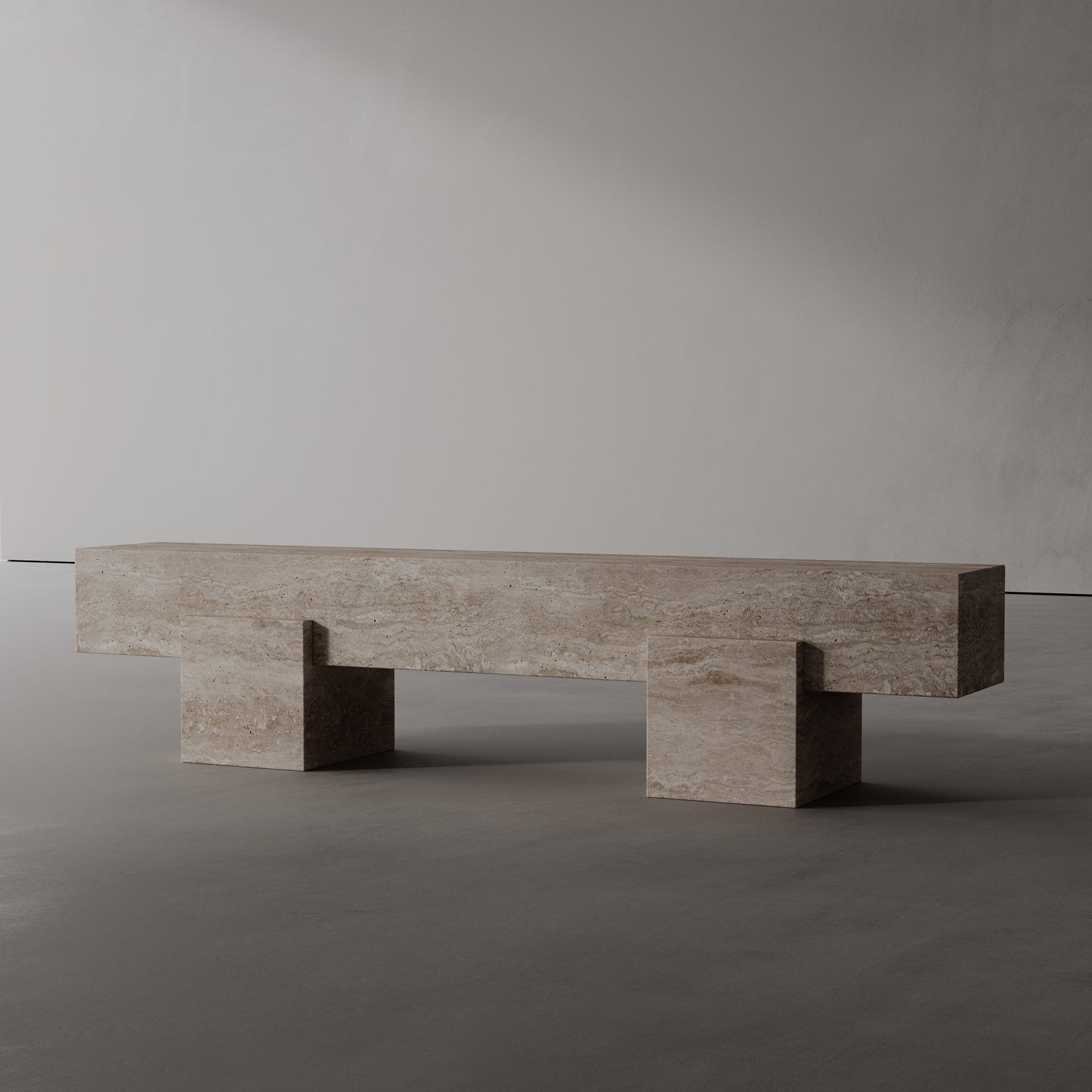 BEDROOM BENCH 01 - TRAVERTINE